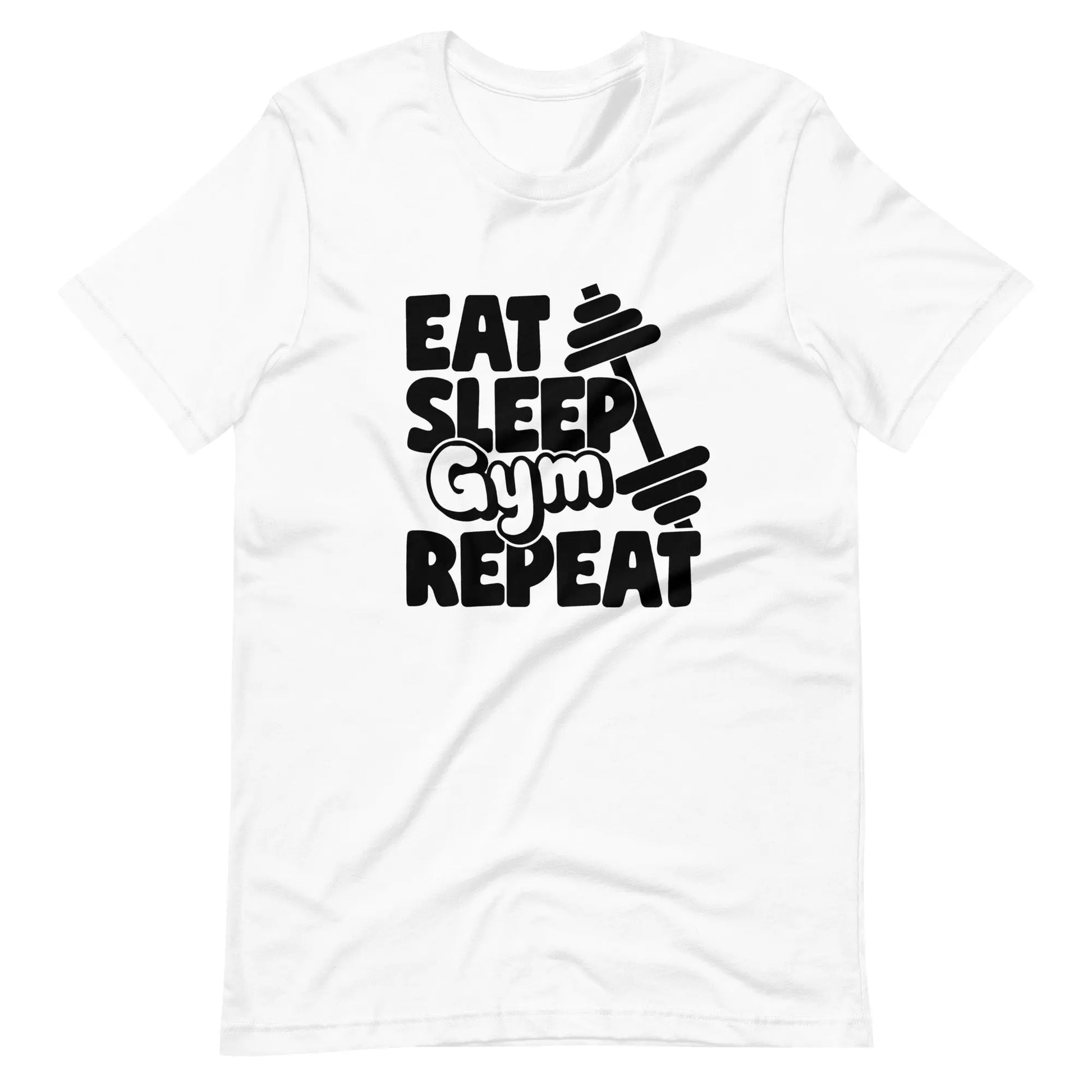 Gym Motivation T-Shirt | The Workout Inspiration |Eat sleep gym repeat tee The Workout Inspiration