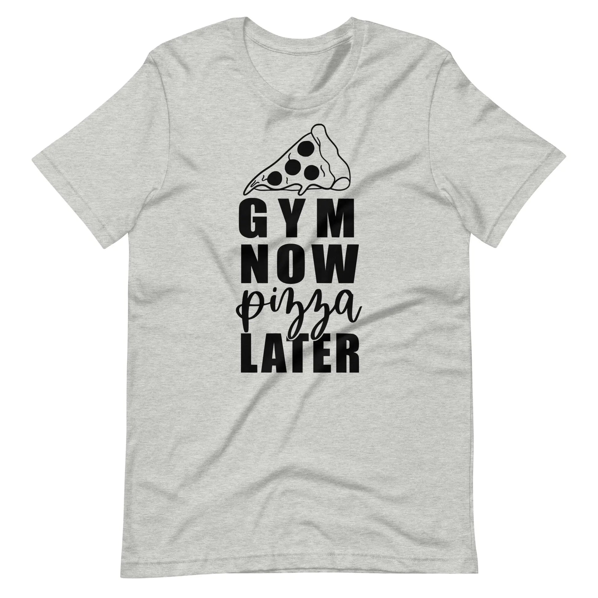 Gym Motivation T-Shirt | The Workout Inspiration |Gym Now Pizza Later Tee The Workout Inspiration