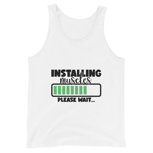 Installing muscles please wait tank top The Workout Inspiration
